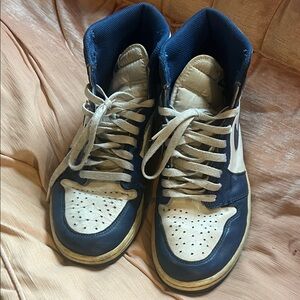 Men's blue and white Air Jordans